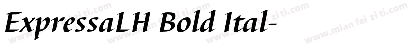 ExpressaLH Bold Ital字体转换